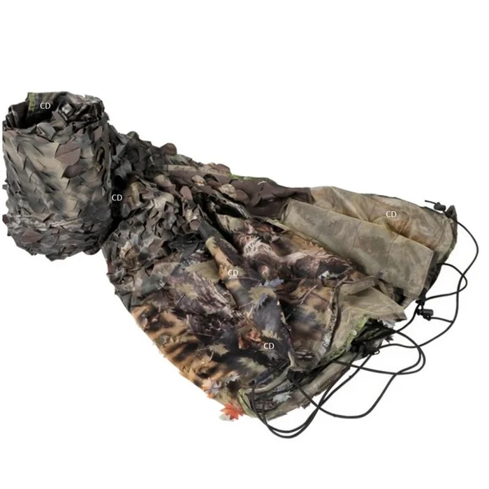 Filet De Camouflage Stepland 3D Foret 1,5X3M Avec Partie Haute Ajourée
