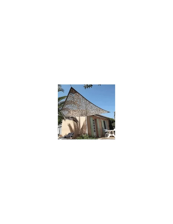 Filet de camouflage triangulaire 80% d’ombrage – Sable
