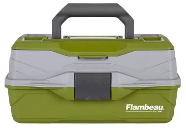 Flambeau 1 Tray Tackle Green/Gray Hard Tackle Box