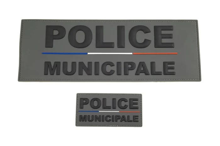 Flap PVC 3D Police Municipale – dos et devant