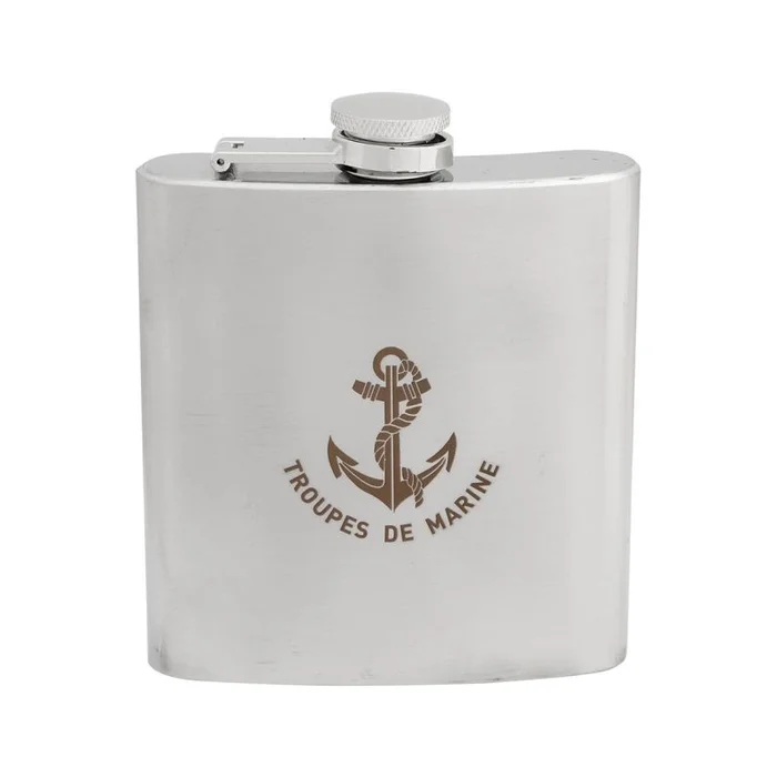 Flasque Troupes De Marine Inox