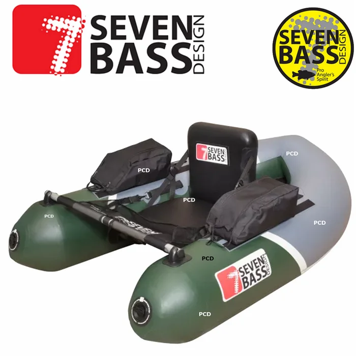 FLOAT TUBE SEVEN BASS BRIGAD RACING 160 VERT /GRIS