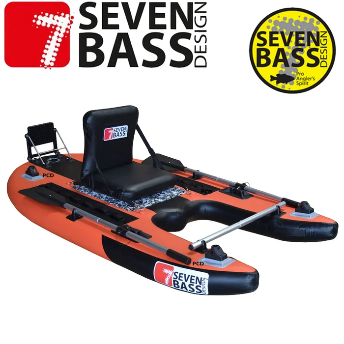 FLOAT TUBE SEVEN BASS JUNGLE OPERATOR FLEX ORANGE