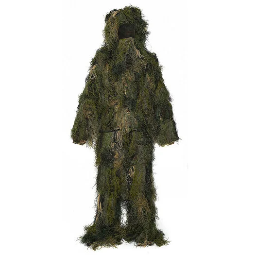 Fosco Ghillie costume avec couvre-chef, 3 pièces, woodland camo