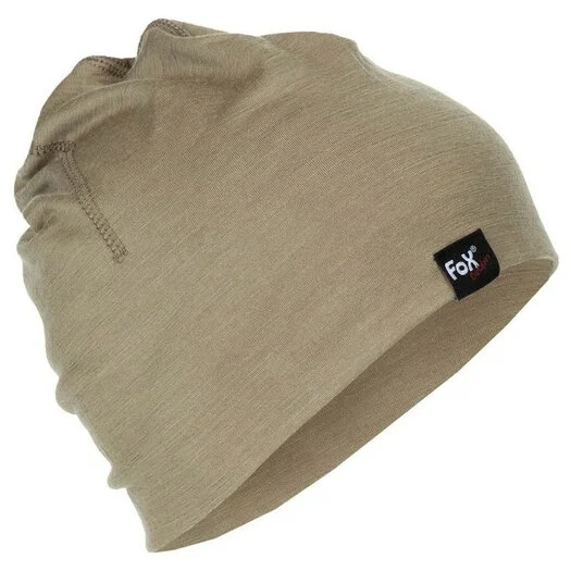 Fox outdoor bonnet, « Merino lite », coyote tan