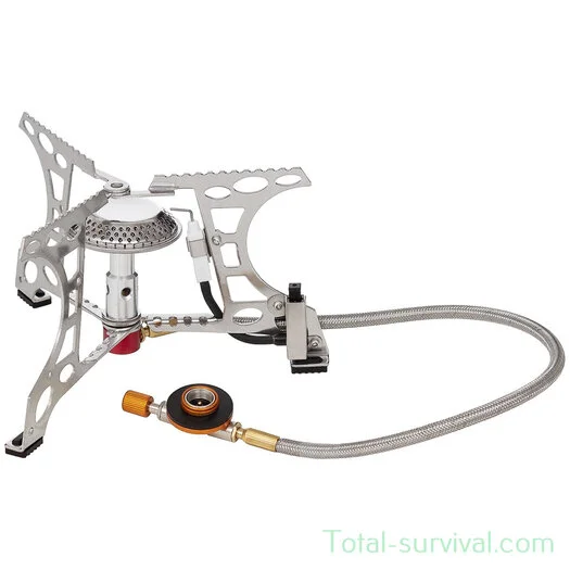 Fox outdoor réchaud à gaz pliable, avec tuyau et inflammation piezo