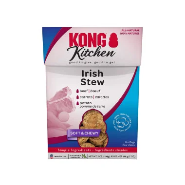 Friandises pour chiens Kong Kitchen moelleuses et tendres – Ragoût irlandais – 7oz