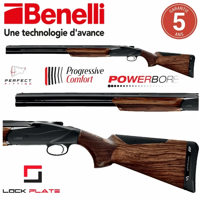 Fusil Benelli 828 U Black Gaucher 12 /76 71cm