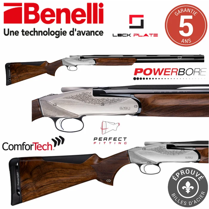Fusil Benelli 828 U Silver 20 /76