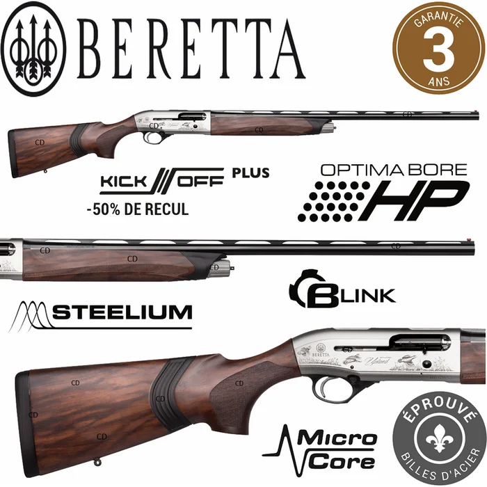 Fusil Beretta A400 Xplor Upland Bois 20 /76 Kick Off Plus