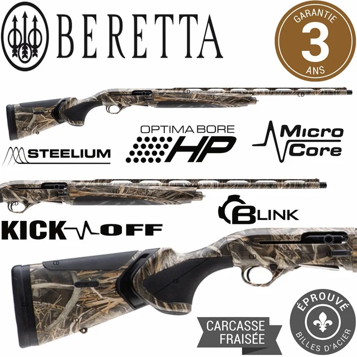 Fusil Beretta A400 Xtrem Plus Camo Max 7 20 /76 Kick Off Méga