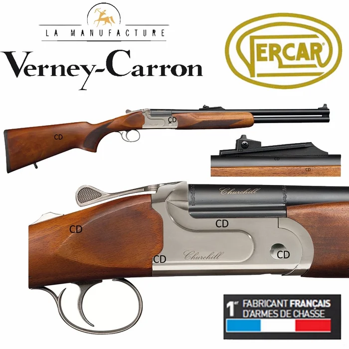 Fusil Superposé Vercar Gros Gibier Verney Carron 12 /76 55cm
