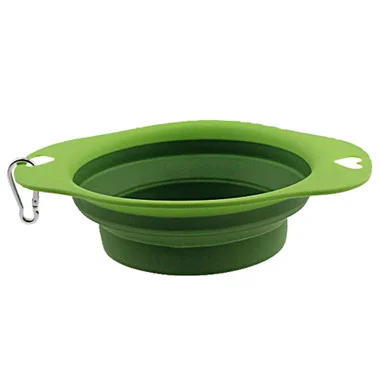 Gamelle pliable pour animaux de compagnie avec mousqueton