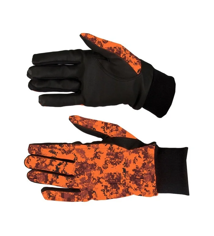 Gants camo pixels orange Somlys