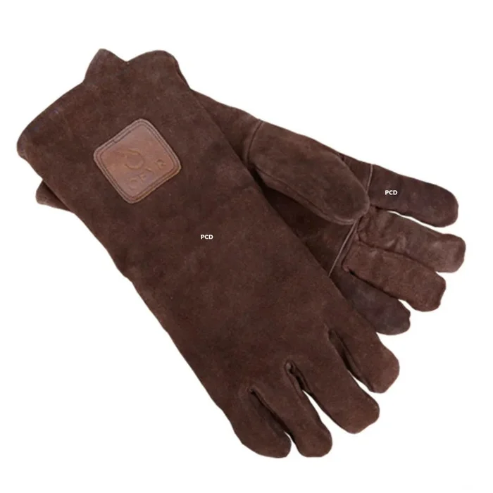 Gants Marron En Daim Ofyr