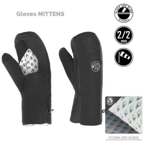 Gants Neoprene HiverSooruz 2mm Gloves open MITTENS