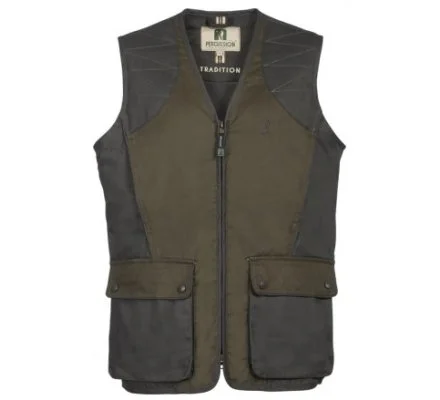 Gilet de chasse sans tubes Tradition broderie Percussion