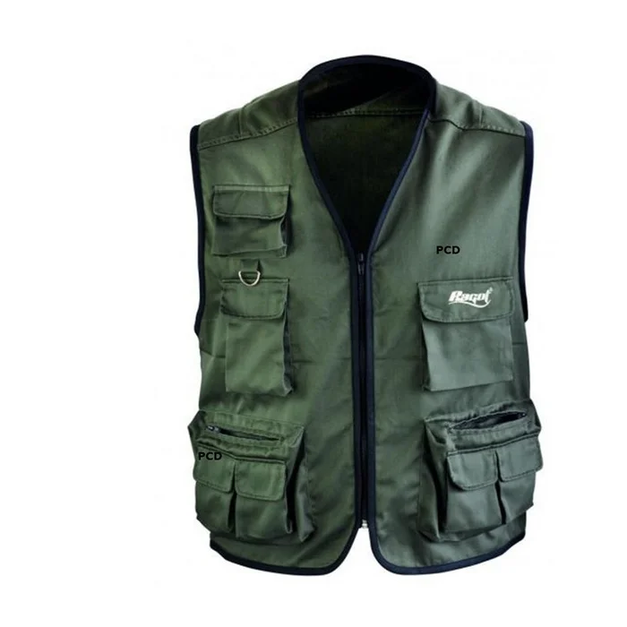 Gilet De Pêche Homme Ragot 10 Poches Kaki
