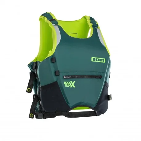 Gilet de protection et flottabilité Ion Booster Vest X Side Zip – Vert 2025