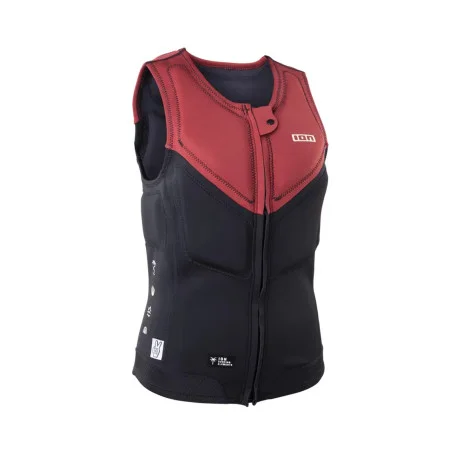 Gilet de protection et flottabilité Ion Ivy Vest FZ Women – red 2025