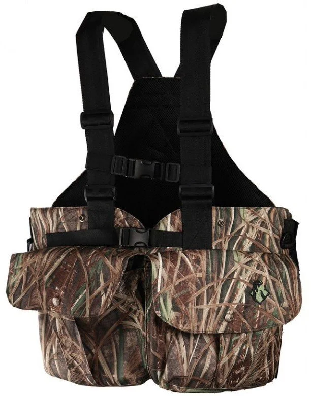 Gilet harnais multipoches camouflage roseaux SOMLYS