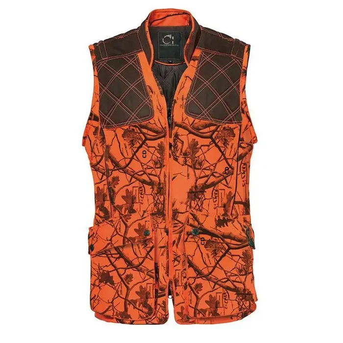 Gilet Homme Club Interchasse Hélios Camouflage Orange