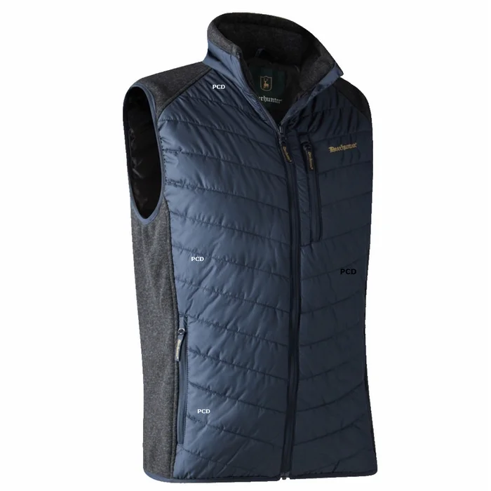 Gilet Homme Deerhunter Doudoune Moor Avec Tricot Dark Blue