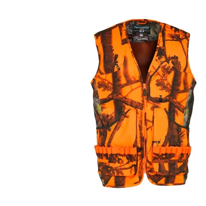 Gilet Homme Percussion Palombe Ghost Camo Blaze & Black