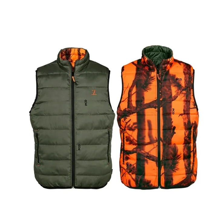 Gilet Homme Réversible Percussion Stronger Warm Ghost Camo Blaze & Black