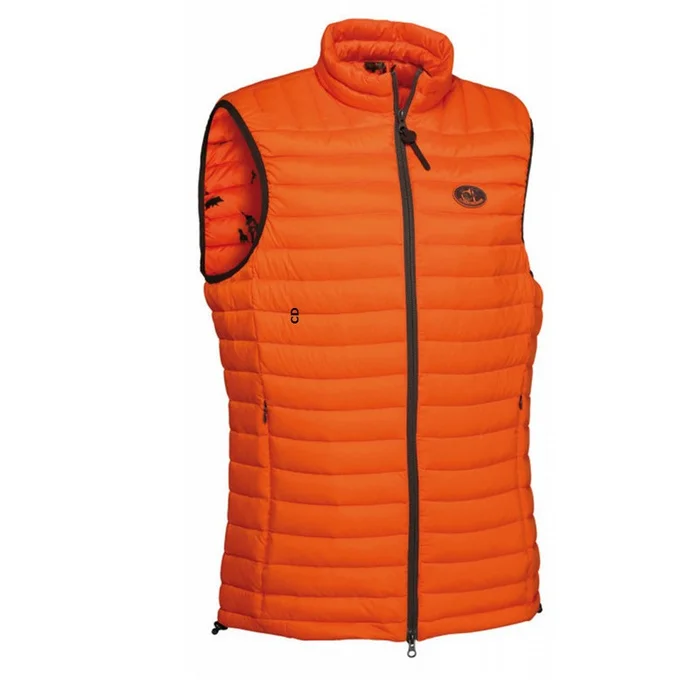 Gilet Matelassé Homme Club Interchasse Philibert Orange