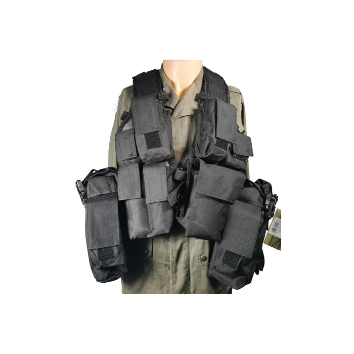Gilet tactique TACTICAL 12 poches Noir
