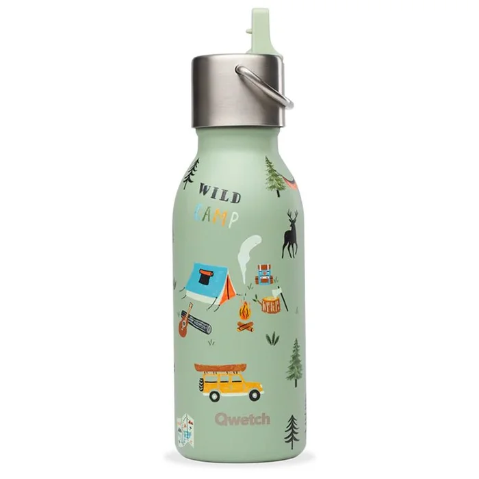 Gourde Qwetch Kids 350 ml Sport Active Yosemite Tilleul