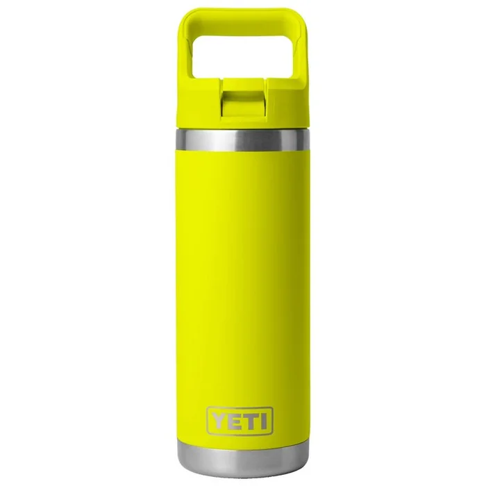 Gourde Yeti Rambler 18 Oz (532 ml) Straw Bottle Firefly Yellow