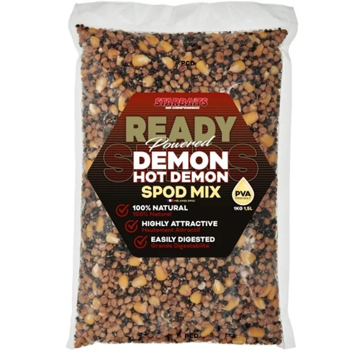 Graines Cuites Starbaits Ready Seeds Spod Mix Demon Hot Demon 1Kg