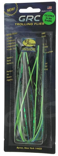 GRC Trolling Flies – 15 cm avec E-Chip – Black Hammer