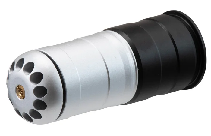 Grenade 40mm à gaz 120 BB’s Noir/Silver