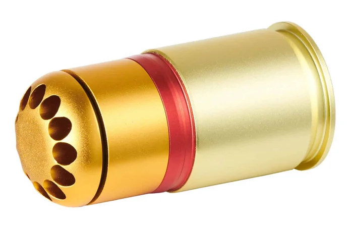 Grenade 40mm à gaz 60 BB’s Or/Rouge/Orange