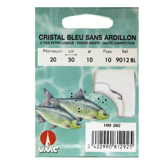 Hameçons Montes Ragot Cristal Bleu Sans Ardillon 35cm