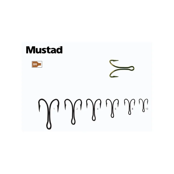 Hameçons Mustad Double 3674 BR Par 10