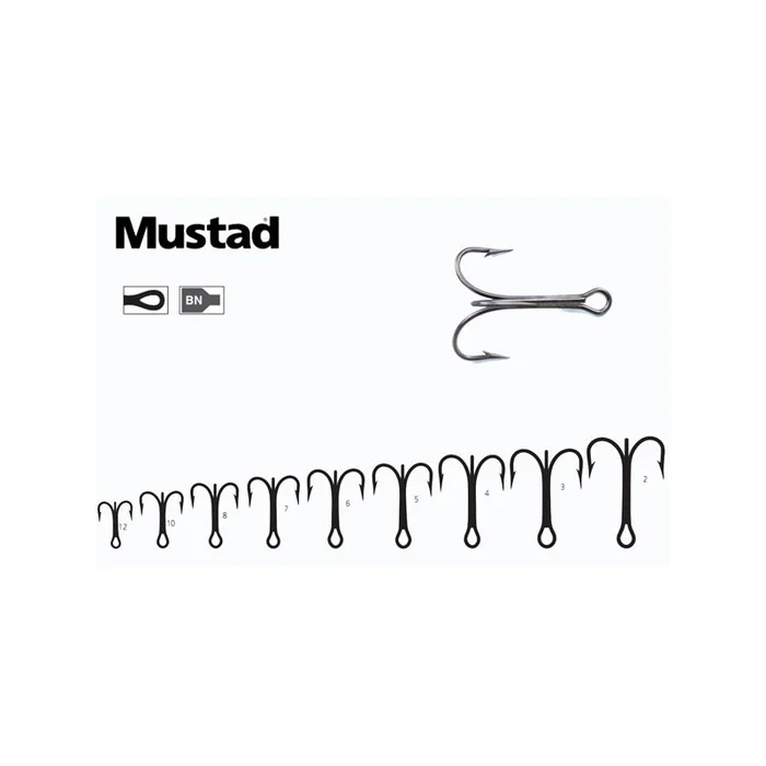 HAMECONS MUSTAD TRIPLE 3551-BN PAR 25
