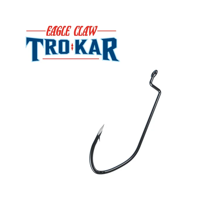 HAMECONS SIMPLES EAGLE CLAW TRO-KAR TK105 BIG NASTY OFFSET WORM