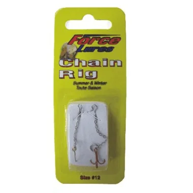 HT Chain Rig – Hameçon triple n°12 et hameçon simple n°8 – Rouge sang