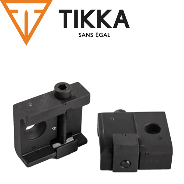 Jeu D’embases Optilock Phosphaté Pour Rail Picatinny T3 Tactical