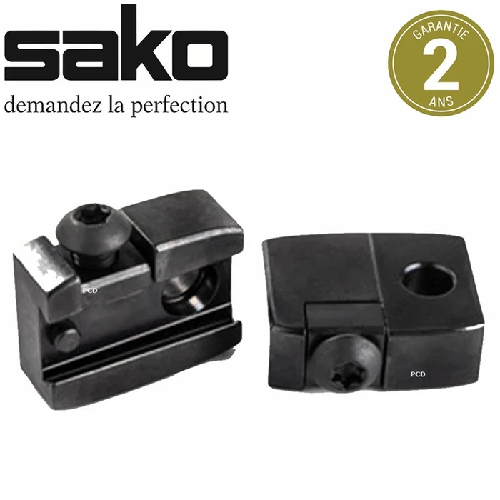 Jeu D’Embases Sako Bronze Short Pour Collier Optilock Rail Sako 85 XS Et S