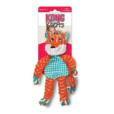Jouet pour chien Kong Floppy Knots – Renard souple – M/G
