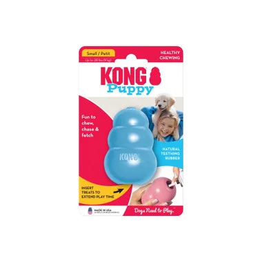 Jouet pour chiot Kong – Petit / Bleu