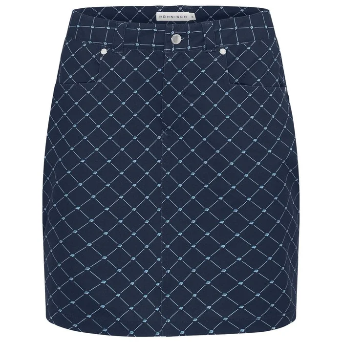 Jupe Rohnisch Chie Comfort Skort Micro R Check Navy