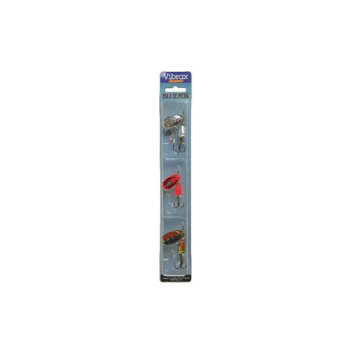 Kit Cuillers Carnassier Vibrax Blue Fox