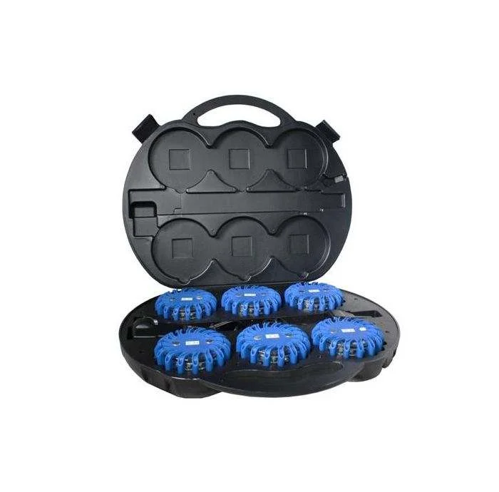 Kit de 6 balises Intersignaletic avec valise – Bleu