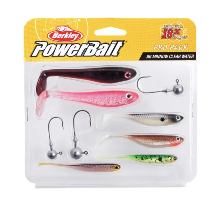 Kit Leurres Souples Berkley Pro Pack Jig Minnow Clear Water